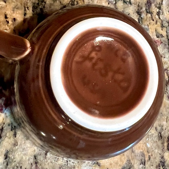 Fiesta Cups Pitcher Anniversary Vintage 1996 Two Matching Cups 60th - Picture 9 of 9